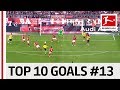 Top 10 Goals - Players with Jersey Number 13 - Guerreiro, Demirbay, Ballack & Co.