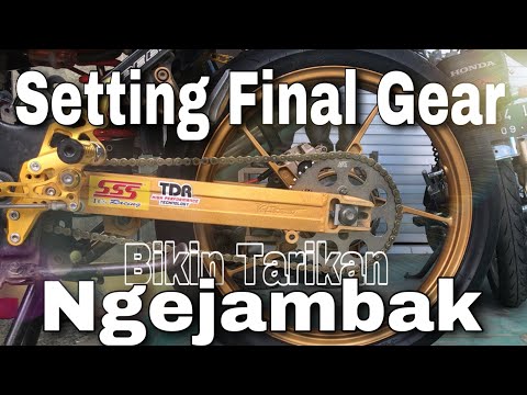 PASANG GEAR BELAKANG SSS UK 45 T SATRIA FU