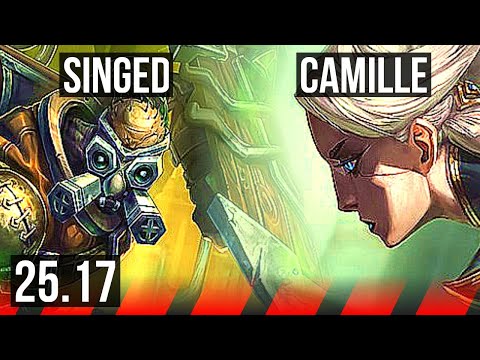 SINGED vs CAMILLE (TOP) | 70% winrate, 9/2/12, Godlike | KR Master | 25.17