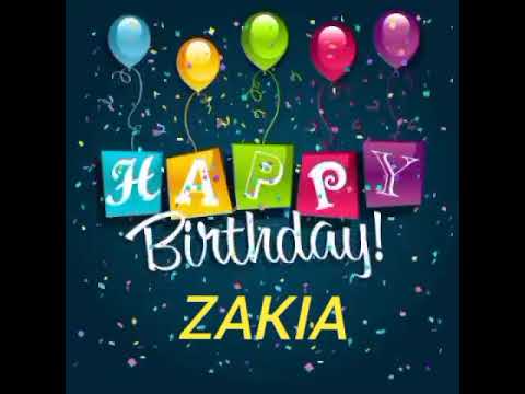 Zakia Name Happy Birthday to you Video Song Shorts Happy Birthday Song With Names