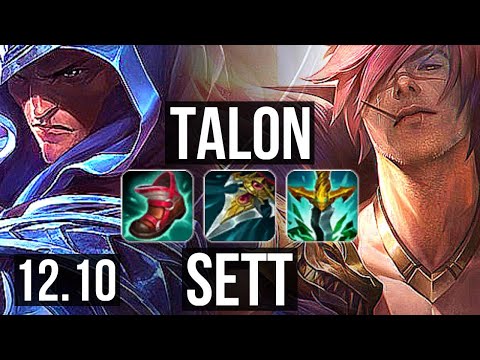 TALON vs SETT (MID) | 11/0/4, 69% winrate, Legendary | KR Challenger | 12.10