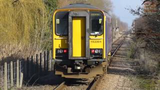 preview picture of video 'Incidental Spotting: Class 153 (15301) Northern Rail, Barton-on-Humber, 1st March, 2014'