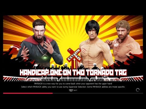 Bruce Lee & Chuck Norris vs. Dr. Strange (WWE 2k19) - CPU vs. CPU - Epic Battle 💯 🐲