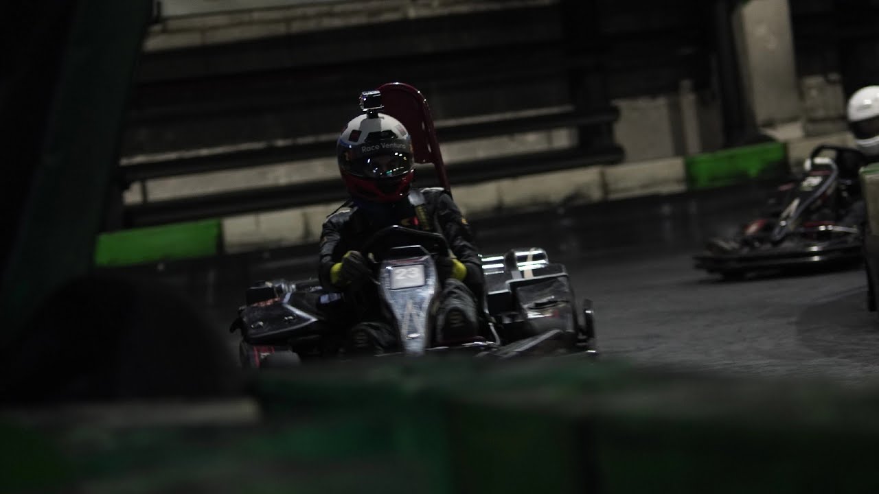 Kart on track corner