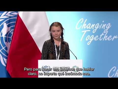Regaña niña a líderes mundiales por cambio climático Regaña niña a líderes mundiales por cambio climático