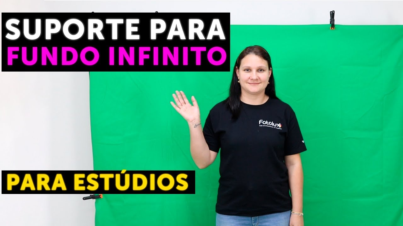 Suporte para Fundo Verde, Chroma Key e Fundo Infinito para Estúdios | Sou Foto SFI-222