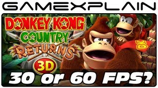 Is Donkey Kong Country Returns 3D 30 or 60 fps? (3DS vs Wii Head-to-Head Comparison)