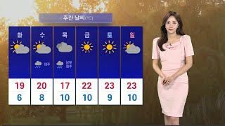 [날씨] 내일 비 내리며 기온 '뚝'…불청객 황사 주의 / 연합뉴스TV (YonhapnewsTV)