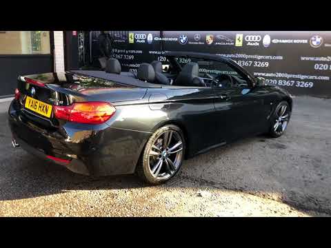 BMW 420d m sport convertible black for sale @ Auto 2000 enfield