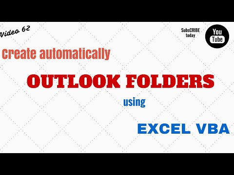 Learn Excel - Video 62 - VBA  How to Create Folders in Outlook