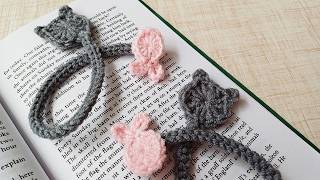 Cat & Fish Bookmark Crochet Pattern | Cat Bookmark Crochet ideas