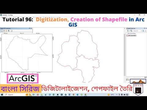 ArcGIS  Digitization, Creation of Shapefile in Arc GIS