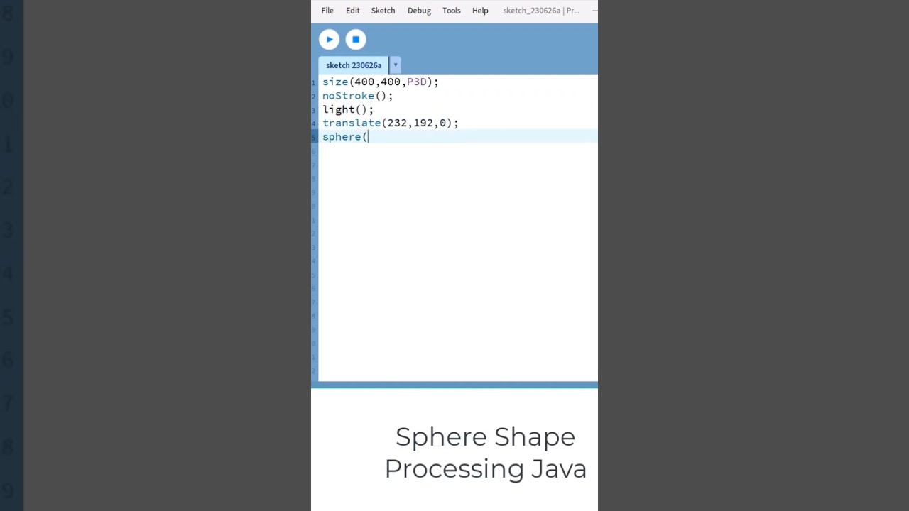 3D Sphere Processing Animation #shorts #chatgpt #code