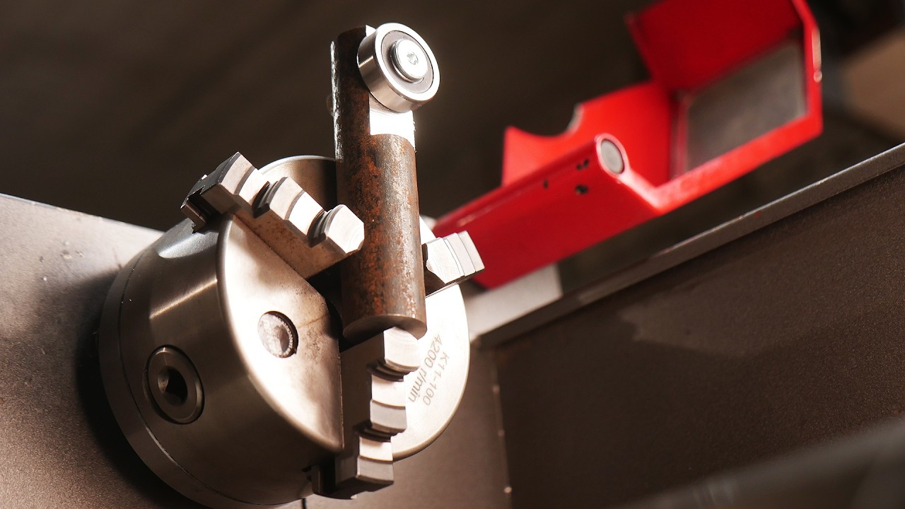 Use a simple bearing on a metal lathe! Maximum metalworking