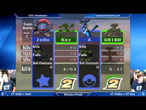 Shockwave - CT ZeRo + Anti vs CT Chibo + CT Vex - Winners Finals - SSBB