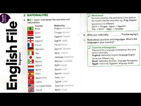 English File beginner 4th edition SB_2.1