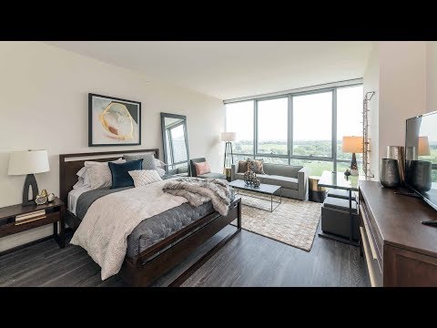 Tour a spacious studio model at the new Eight Eleven Uptown apartments