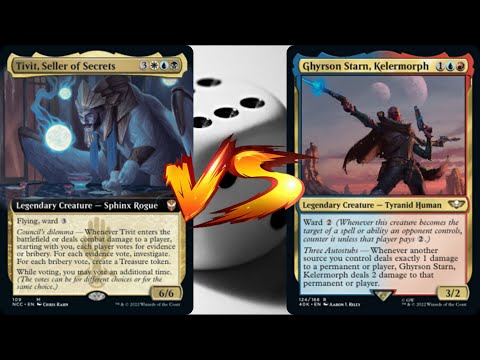 Tivit Vs Ghyrson Starn - MTG EDH Duel Commander Magic Cards