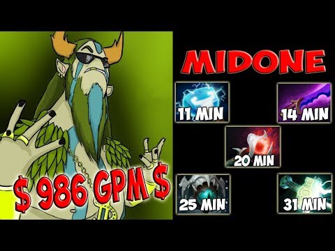 Secret MidOne Nature's Prophet WTF Farming Speed Dota2 986 GPM