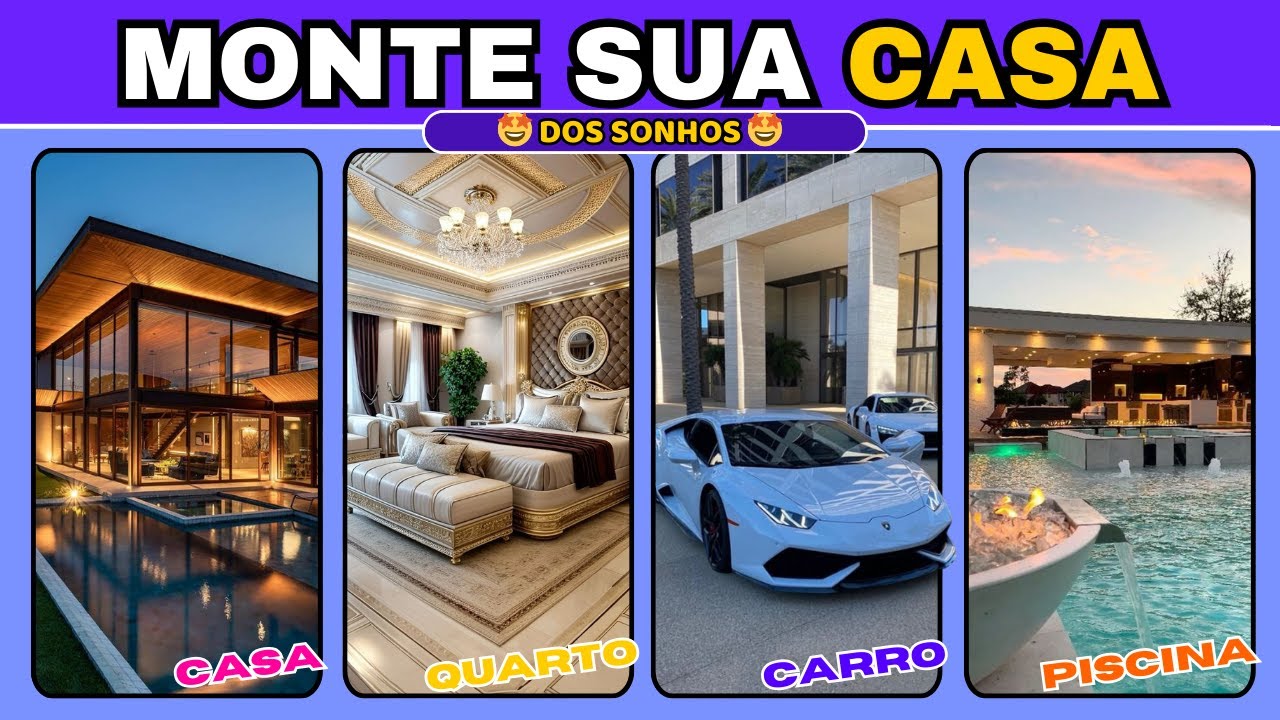 🏡 MONTE SUA CASA | Jogo das escolhas 🛋️✨ | quiz | globoquiz