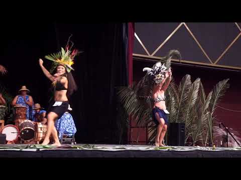 Vintage Tahitian Dance - Heiva San Diego 2017   Jenn & Shanette