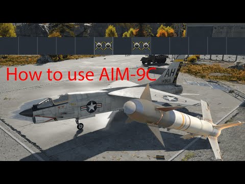 How to use radar missiles F8E war thunder (AIM-9C) [TUTORIAL]