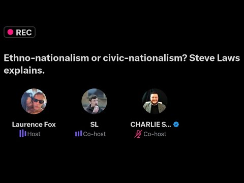 X Space: Laurence Fox v Steve Laws Immigration Debate FULL | 4th September 2024