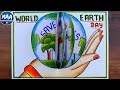 World Earth Day Drawing Save Earth Project Drawing Earth Day Poster Drawing Earth