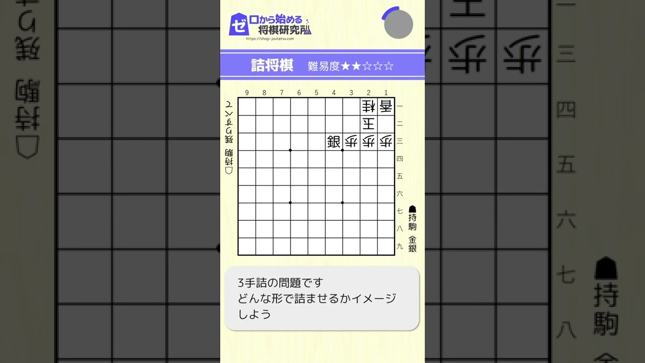 【将棋】3手詰の問題part2 #Shorts