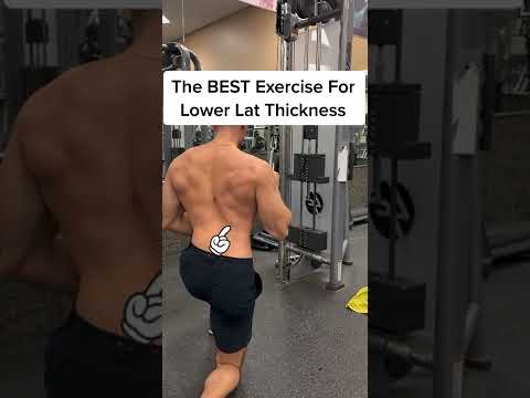 The BEST Exercise For Lower Lat Growth (MUST- TRY Single Arm 1/2 Kneeling Lat Pulldown)