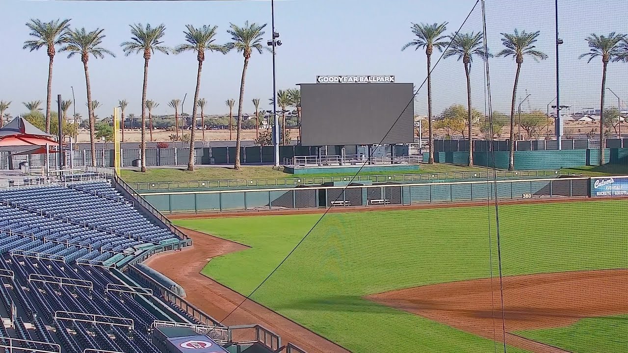 Live webcam view of Goodyear Ballpark Field Cam