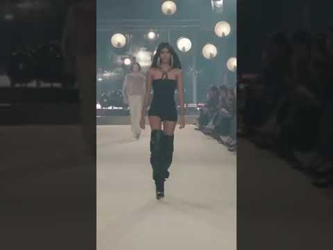 Ashly Radjarame walking for Isabel Marant spring summer 2022