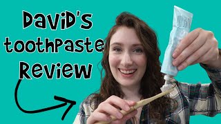DAVID'S TOOTHPASTE REVIEW // Davids zero waste toothpaste // The BEST Zero Waste Toothpaste?!