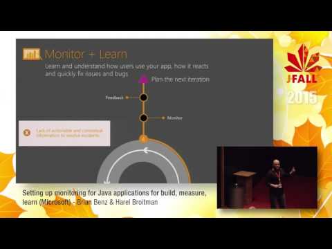 J-Fall 2015 Speaker Brian Benz & Harel Broitman - Setting up monitoring for Java apps (Microsoft)