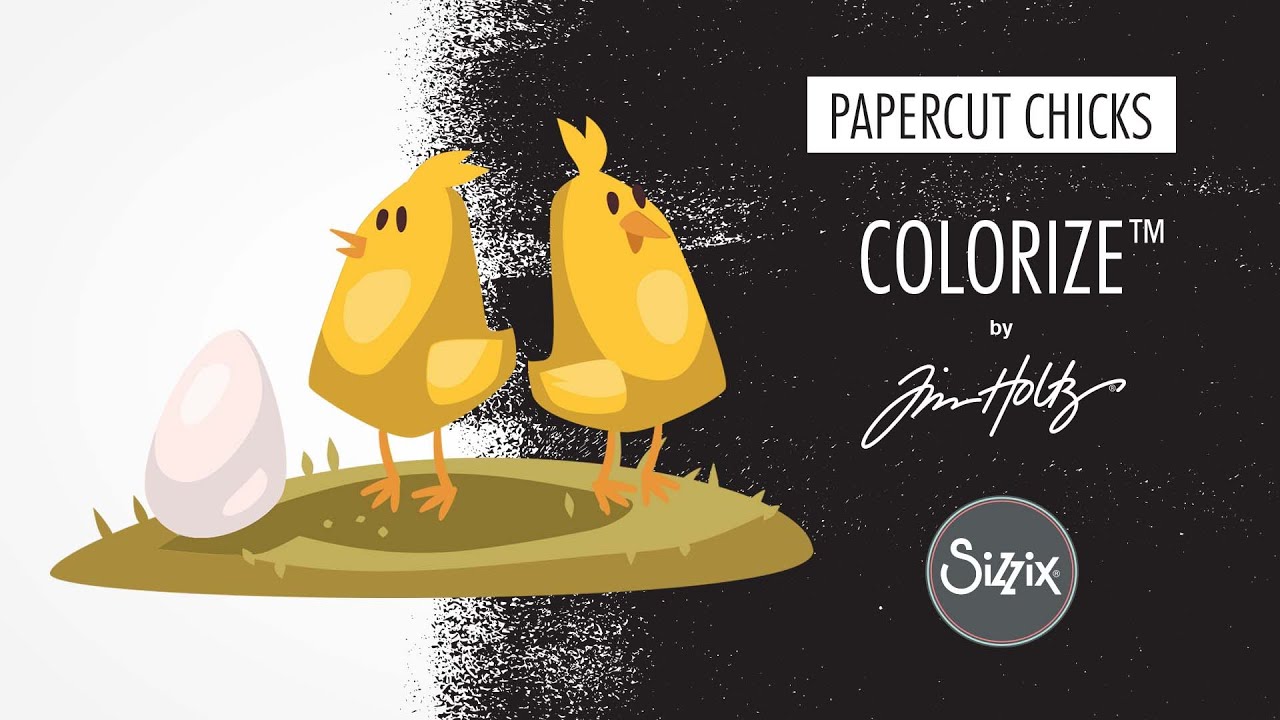Sizzix Thinlits stanssi Papercut Chicks Colorize