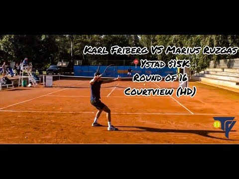 Karl Friberg VS Marius Ruzgas - $15K Ystad l COURTVIEW (HD)