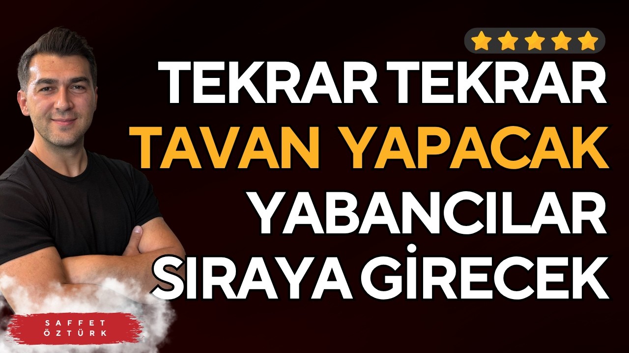 BU HİSSELER TEKRAR TEKRAR TAVAN YAPACAK YABANCILAR SIRAYA GİRECEK