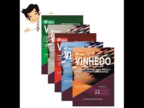 Apostilas Concurso Prefeitura de Vinhedo 2016 - Diversos Cargos