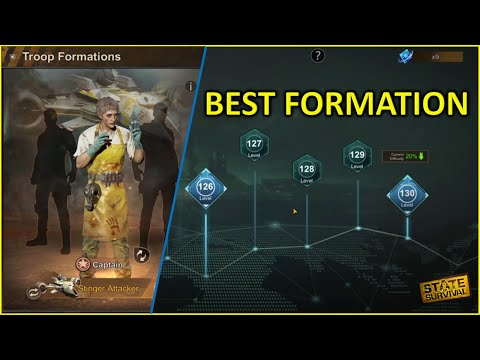 Plane Event formation ( Use on Level 183 - 186):  State of Survival