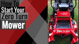 How To Start Your Zero Turn Mower!