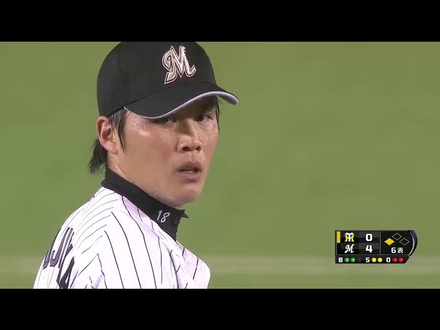 6回表 マリーンズ・藤岡 自身2度目の2ケタ奪三振!! タイガース4番ゴメスから奪う!!  2014/6/11 M-T