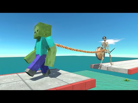 Minecraft vs Infernals Who Pulls Harder - Animal Revolt Battle Simulator