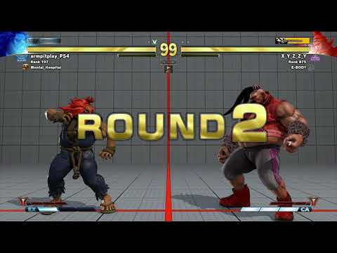 SFV~  Birdie {X Y Z Z Y} vs  Akuma {armpitplay PS4} HD 9