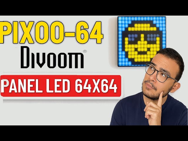 Vídeo relacionado con Pantalla Divoom Pixoo-64 WiFi Pixel Art con un Panel LED de 64x64, decoración de iluminación única con Control de aplicación
