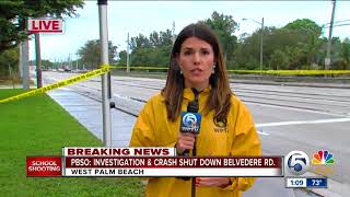 Heavy PBSO presence on Belvedere Road near the Turnpike