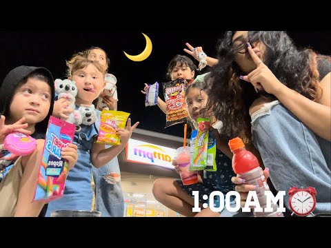 I SNUCK OUT WITH MY LITTLE COUSINS TO GET SNACKS!!😱🤫🌙