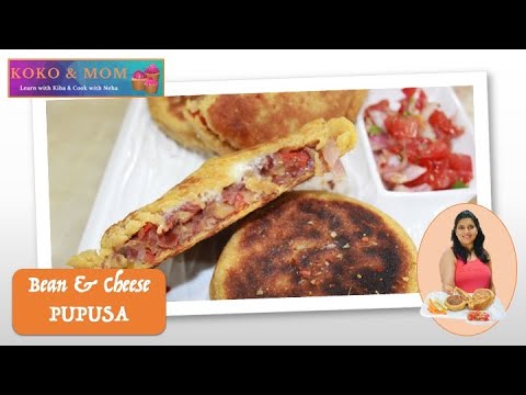 Bean & Cheese Pupusa | Vegan Papusa | Salvadoran pupusa |Mexican| Quick and healthy recipe |Salsa