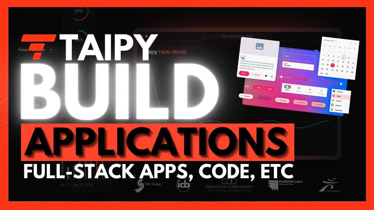 Taipy: Create Production Ready Apps Within Minutes! (Opensource)