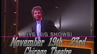 1991 - Barry Manilow &#39;Showstoppers&#39; Comes to Chicago