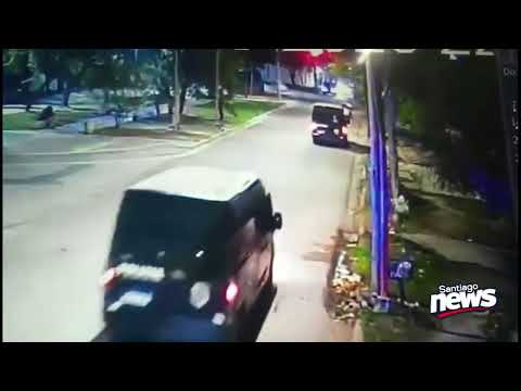 Accidente de Antenor Álvarez y Lugones que involucra a dos efectivos de la Policía de la Provincia